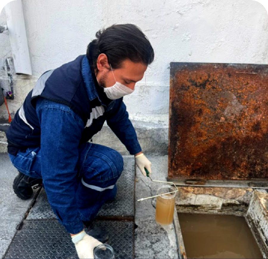 Muestreo de aguas residuales